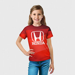 Футболка детская HONDA хонда, цвет: 3D-принт — фото 2