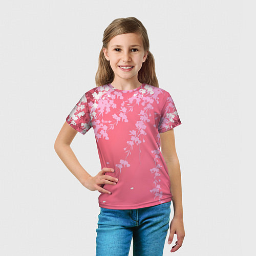 Детская футболка Весенняя ива / 3D-принт – фото 5