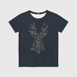 Футболка детская Световой олень, цвет: 3D-принт