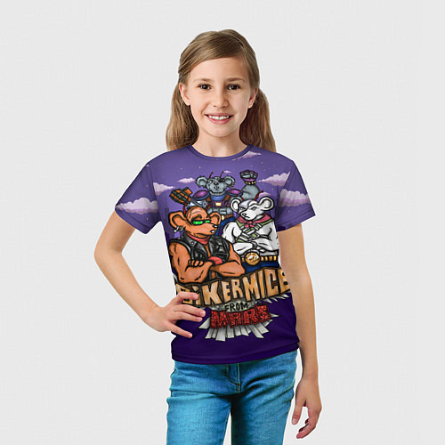 Детская футболка Мыши-Байкеры с Марса Рокеры / 3D-принт – фото 5