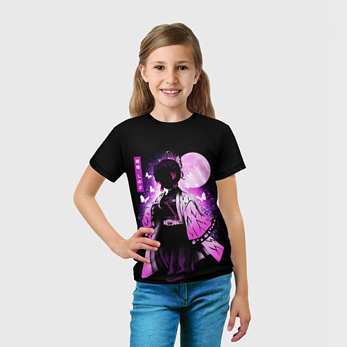 Детская футболка Шинобу Кочо силуэт Клинок рассекающего демона / 3D-принт – фото 5