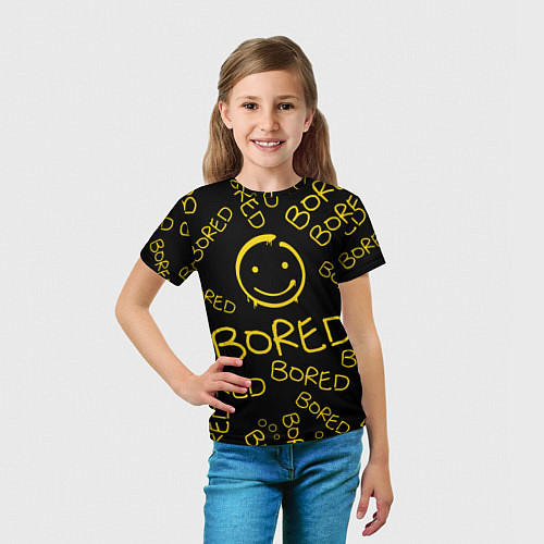 Детская футболка Sherlock Bored Pattern / 3D-принт – фото 5