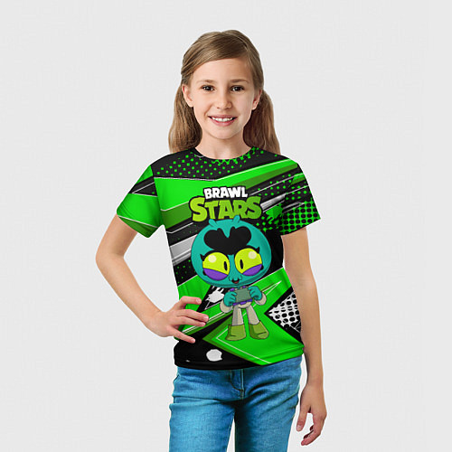 Детская футболка Eve Brawlstars green / 3D-принт – фото 5