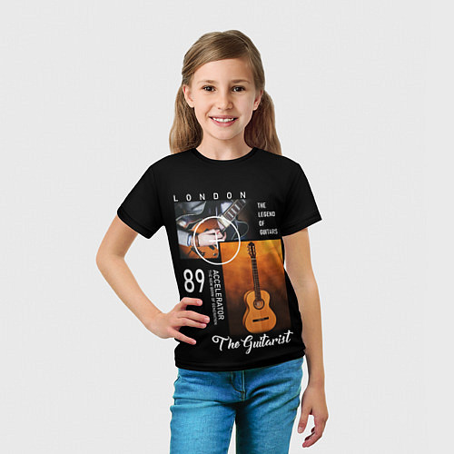 Детская футболка Гитара гитариста / 3D-принт – фото 5