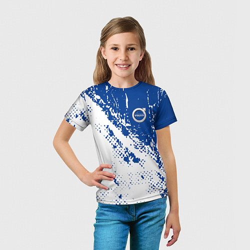 Детская футболка Volvo - Texture / 3D-принт – фото 5