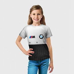 Футболка детская BMW БМВ СТАЛЬ, цвет: 3D-принт — фото 2