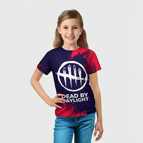 Детская футболка DEAD BY DAYLIGHT Арт / 3D-принт – фото 5