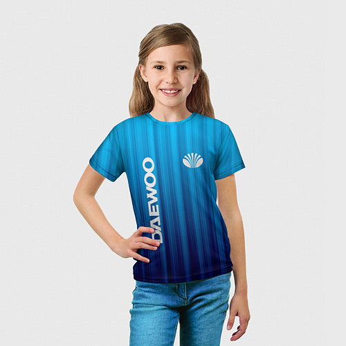 Детская футболка DAEWOO спорт / 3D-принт – фото 5