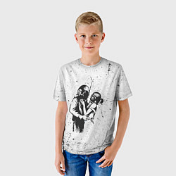 Футболка детская BANKSY БЭНКСИ космос, цвет: 3D-принт — фото 2
