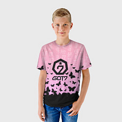 Футболка детская GOT7 БАБОЧКИ, цвет: 3D-принт — фото 2