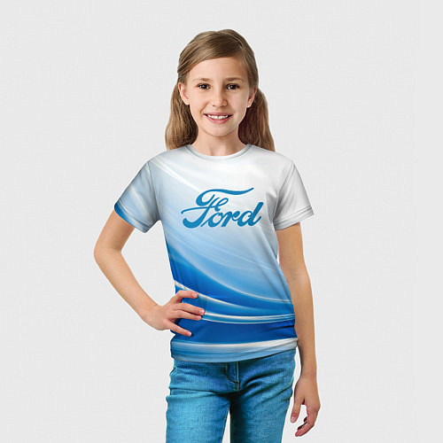 Детская футболка Форд abstraction / 3D-принт – фото 5