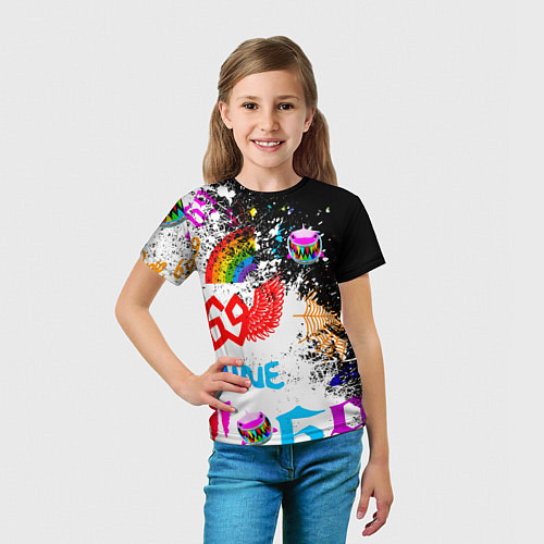 Детская футболка 6ix9ine сикс найн / 3D-принт – фото 5