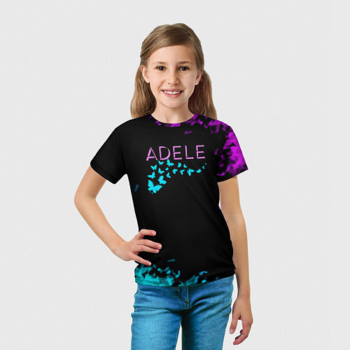 Детская футболка Adele neon / 3D-принт – фото 5