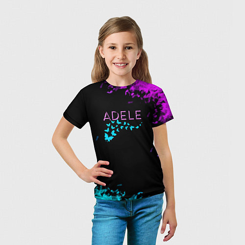 Детская футболка Adele neon / 3D-принт – фото 5