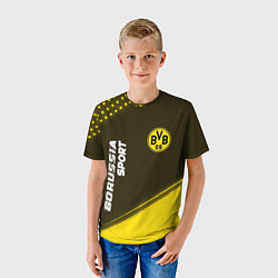 Футболка детская БОРУССИЯ Borussia Sport Краска, цвет: 3D-принт — фото 2