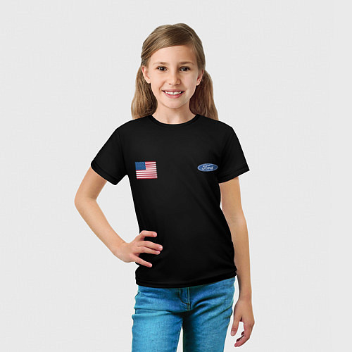 Детская футболка USA FORD / 3D-принт – фото 5