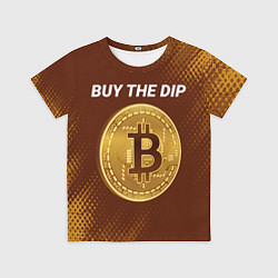 Футболка детская ПОКУПАЙ ДИП - БИТКОЙН Абстракция, цвет: 3D-принт