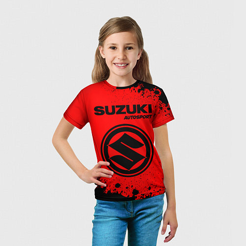 Детская футболка СУЗУКИ Autosport - Краска / 3D-принт – фото 5