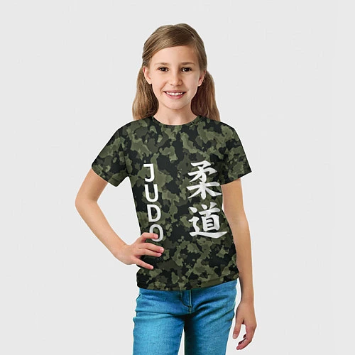 Детская футболка JUDO МИЛИТАРИ / 3D-принт – фото 5