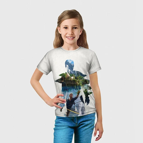 Детская футболка Uncharted На картах не значится / 3D-принт – фото 5