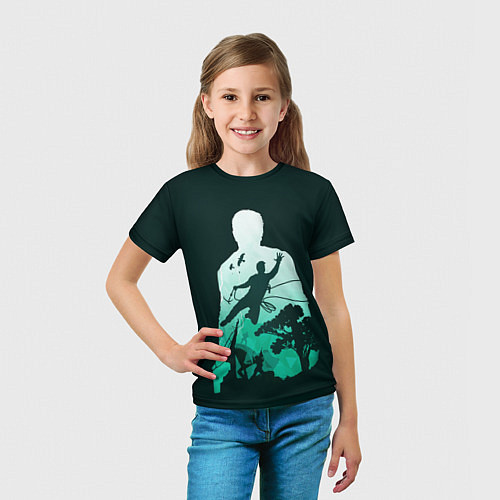 Детская футболка Uncharted Силуэт / 3D-принт – фото 5