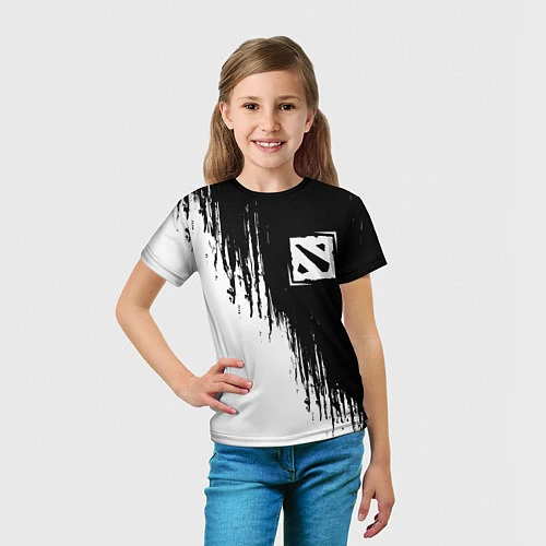 Детская футболка DOTA 2 Краски 4 / 3D-принт – фото 5