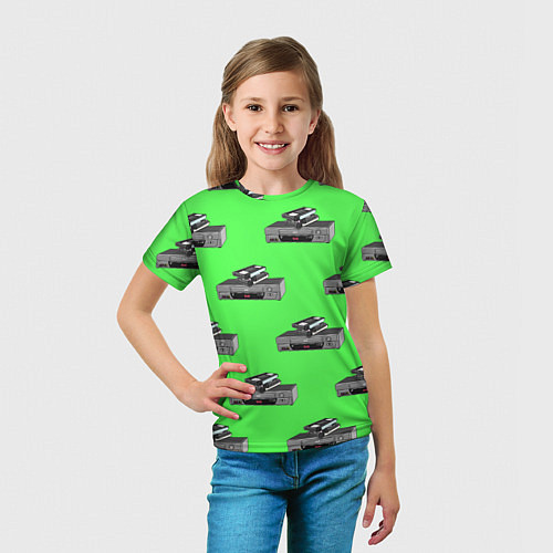 Детская футболка ВИНТАЖНЫЕ ВИДЕОМАГНИТОФОНЫ / 3D-принт – фото 5