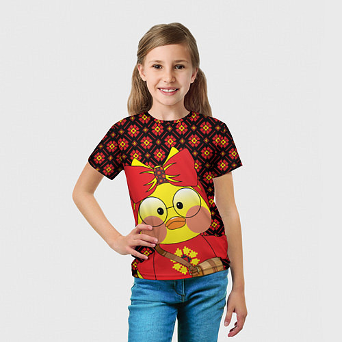 Детская футболка Лалафанфан в красном / 3D-принт – фото 5
