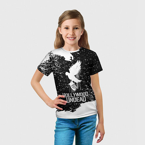 Детская футболка Hollywood Undead - CHAOS Out Now / 3D-принт – фото 5