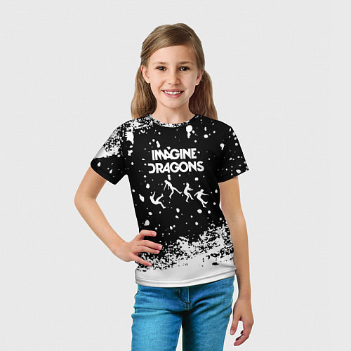 Детская футболка Imagine dragons rock / 3D-принт – фото 5