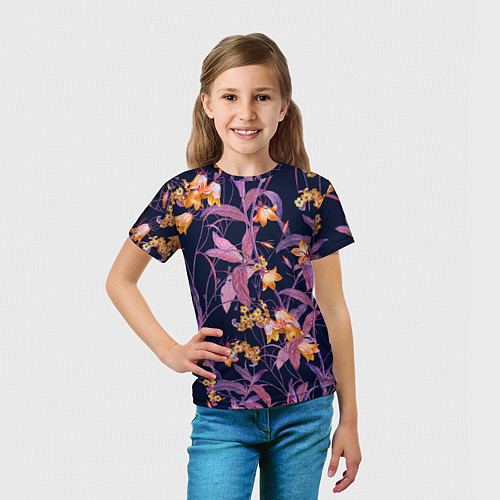 Детская футболка Цветы Колокольчики / 3D-принт – фото 5