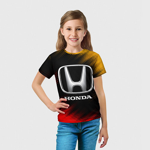 Детская футболка HONDA DREAMS - Абстракция / 3D-принт – фото 5