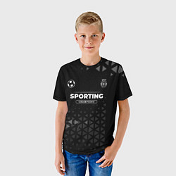 Футболка детская Sporting Форма Champions, цвет: 3D-принт — фото 2