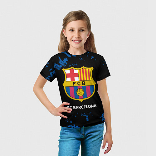 Детская футболка БАРСЕЛОНА Камуфляж / 3D-принт – фото 5