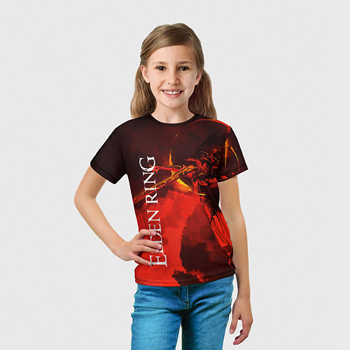 Детская футболка MALENIA - ELDEN RING ЕЛДЕН РИНГ / 3D-принт – фото 5