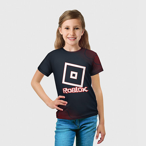 Детская футболка Roblox : logo / 3D-принт – фото 5