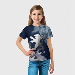 Футболка детская ПЕЖО - Огонь, цвет: 3D-принт — фото 2
