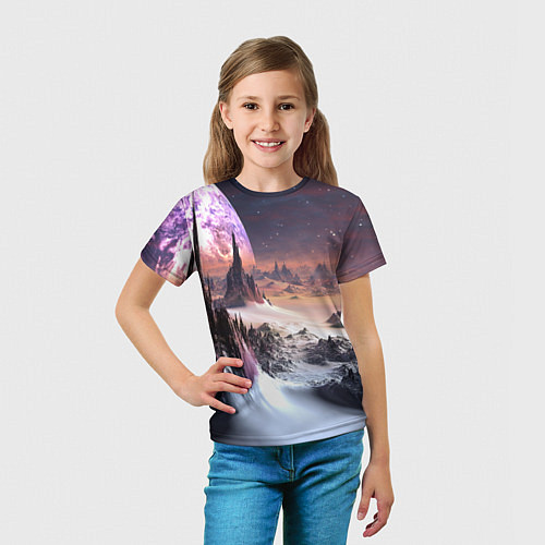 Детская футболка Cosmic fantasy art / 3D-принт – фото 5