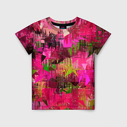 Футболка детская ЦВЕТОВАЯ АБСТРАКЦИЯ COLOR ABSTRACTION, цвет: 3D-принт