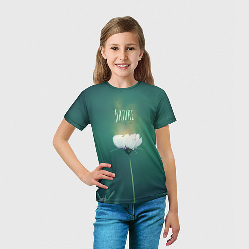 Детская футболка Природа - цветок / 3D-принт – фото 5