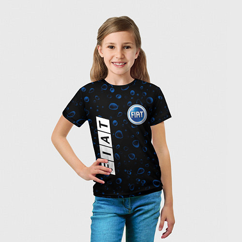 Детская футболка ФИАТ Капли Дождя / 3D-принт – фото 5