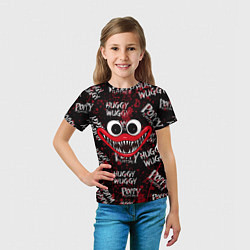 Футболка детская КРОВАВЫЙ ХАГГИ ВАГГИ - BLOODY HUGGY WUGGY, цвет: 3D-принт — фото 2
