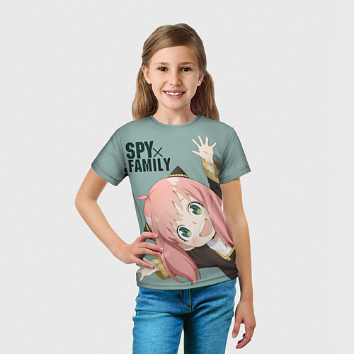 Детская футболка Аня Форджер Spy Family / 3D-принт – фото 5