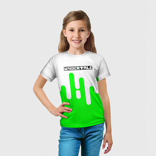 Детская футболка Undertale андертейл логотип / 3D-принт – фото 5