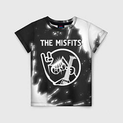 Футболка детская The Misfits КОТ Краска, цвет: 3D-принт