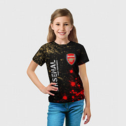 Футболка детская АРСЕНАЛ Arsenal Pro Football Краска, цвет: 3D-принт — фото 2