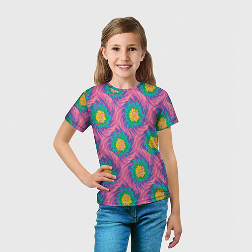 Детская футболка Тай-дай, яркие пятна / 3D-принт – фото 5