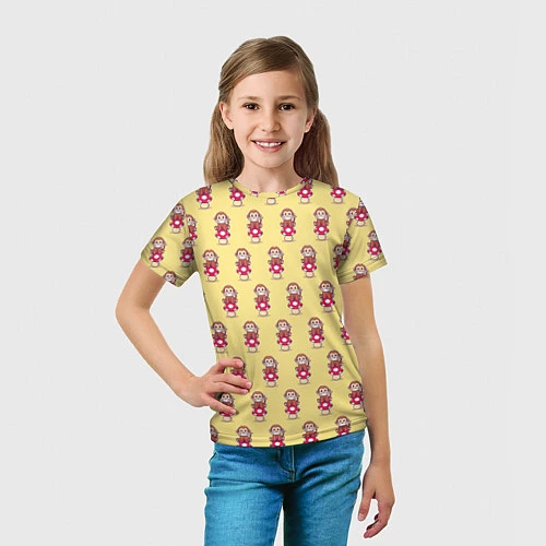 Детская футболка Обезьянка на грибе / 3D-принт – фото 5