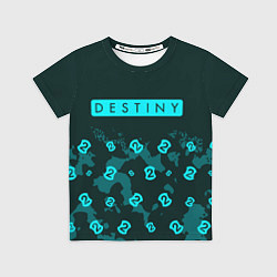 Футболка детская DESTINY 2 - Камуфляж, цвет: 3D-принт