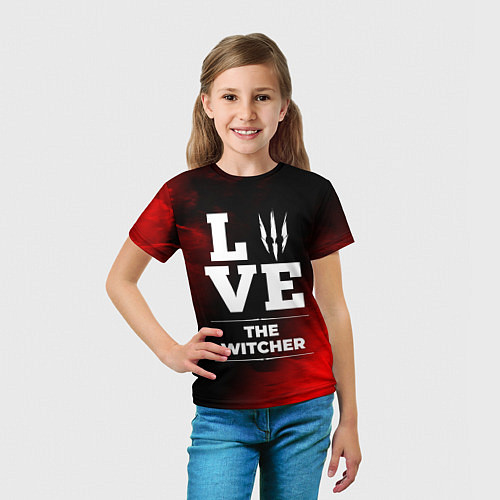 Детская футболка The Witcher Love Классика / 3D-принт – фото 5